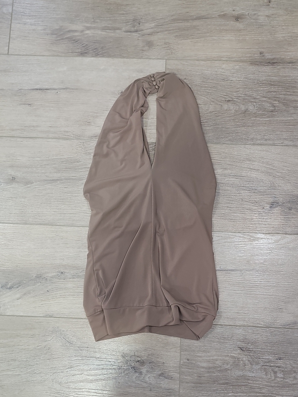 New York & Company Brown Halter Top Size XS